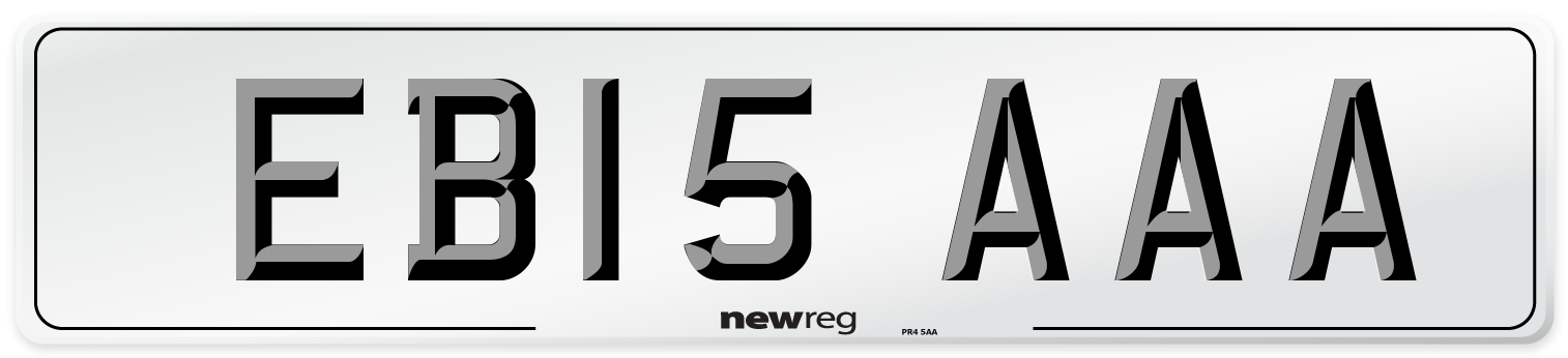 EB15 AAA Number Plate from New Reg